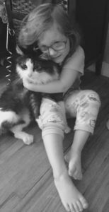 Toddler and beloved cat - art of transferrence
