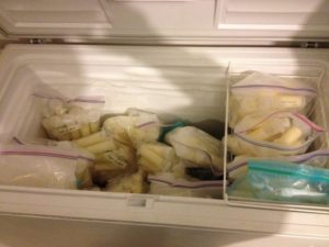 Strangers fed my son donor milk for a year - packed cooler