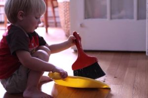 Chores for kids - toddlers can help