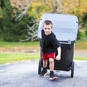 Chores for kids - taking out the trash