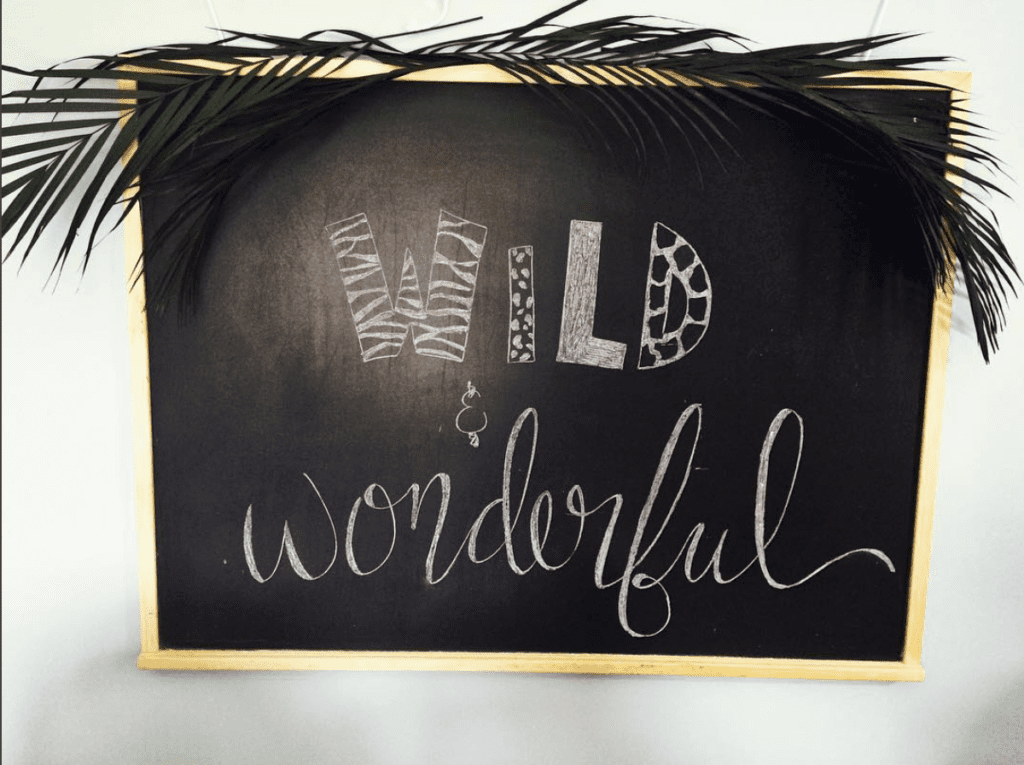 Tips for no-stress party planning - beautiful sign