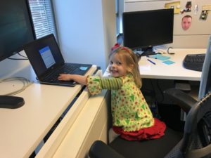 Take Our Daughters and Sons to Work Day - future coder?!