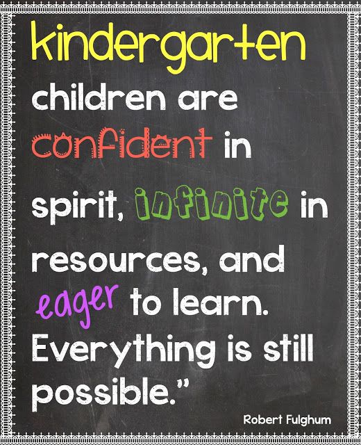 ready for kindergarten - it's a magical time