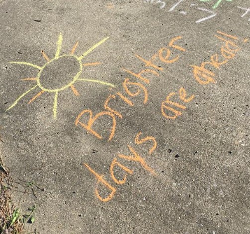 Coming together during quarantine: chalk your walk!