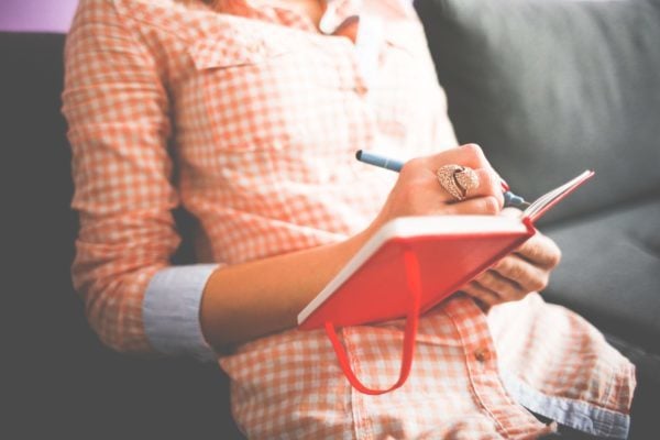 Gratitude journaling is a form of self-care.