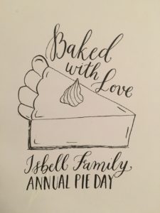 Pie Day (Pi Day) - an Isbell Family tradition
