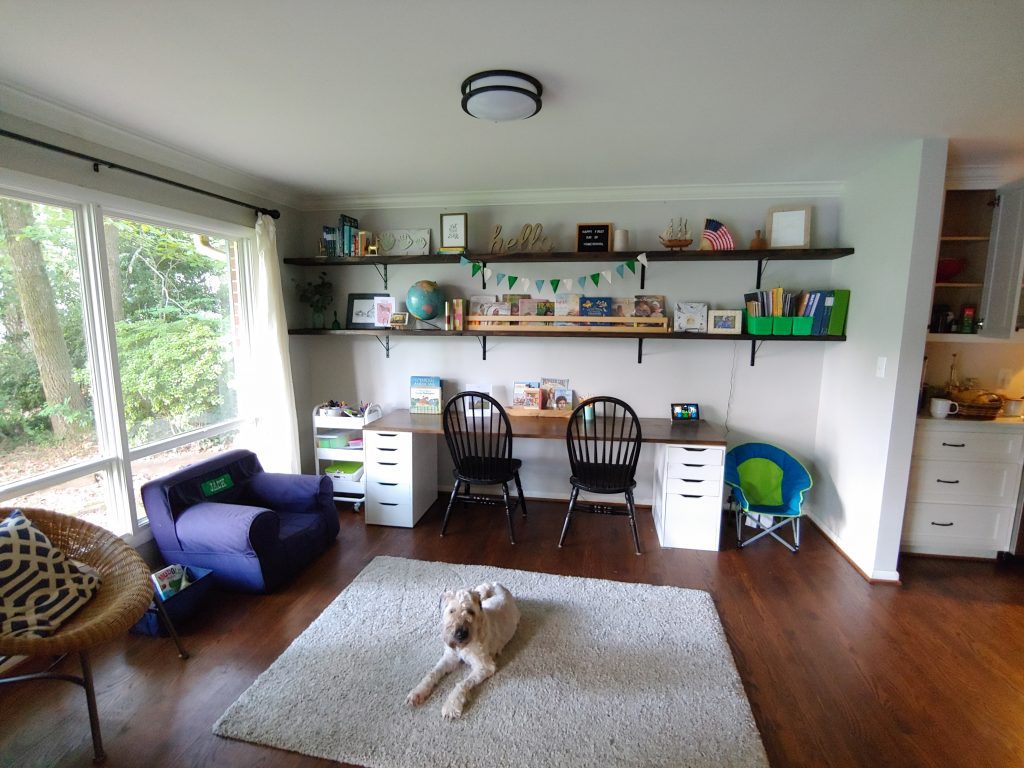 Create a home learning space on a budget