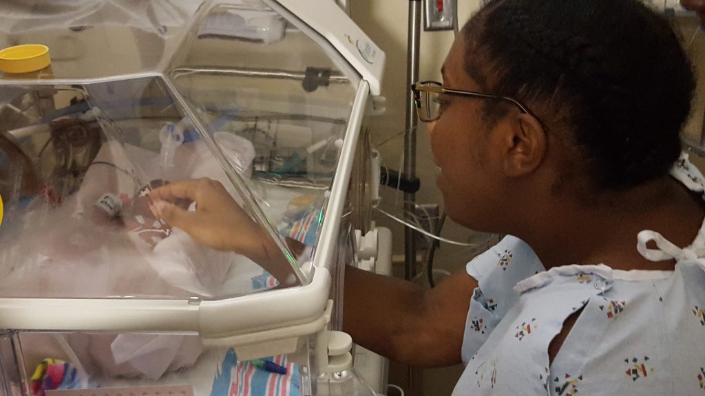 NICU mom - visiting baby