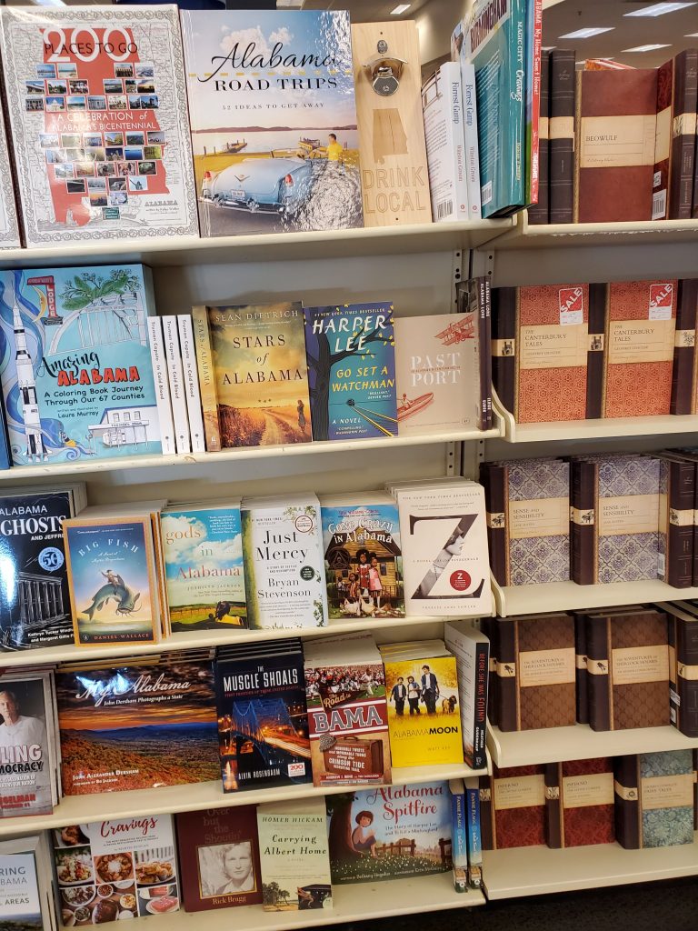 Alabama book recommendations - local book store display