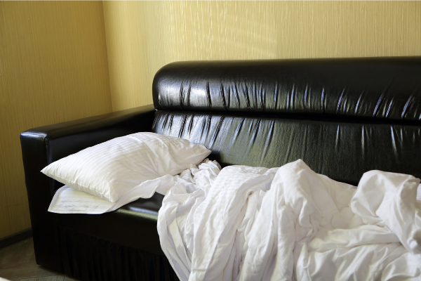 Tips on how to quarantine at home - I slept on the couch while my husband was isolated in our bedroom