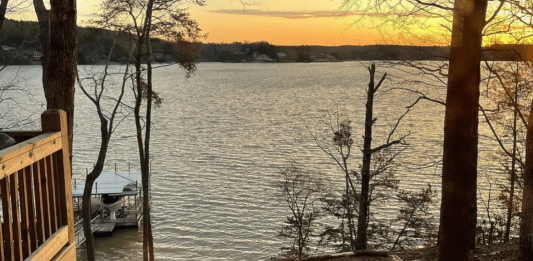 Sunrise at Lewis Smith Lake in Bremen, AL