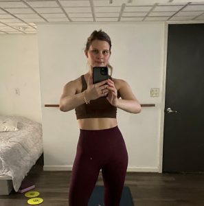 4 months post-partum, post sweat-sesh