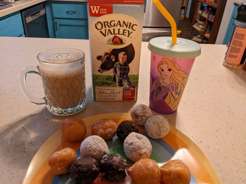 mom and daughter enjoying Organic Valley Milk